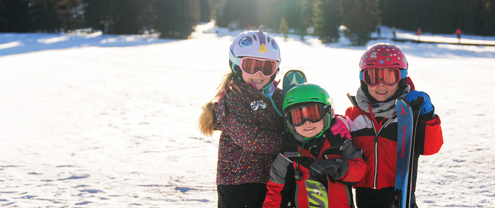 Three kids on Baby Doe Lane